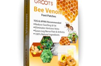 GROOTS Bee Venom foot patch Detox Foot patches Pain Relief Detox patch Cleansing Toxin Remover Foot Pads Detoxify Stress Relief Sleep Patch for Detoxification For Men And Women (1 BOXES = 10 Patches) (Pack Of 1)