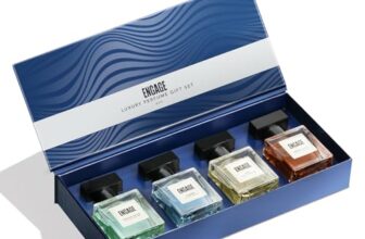 Engage Perfume Gift Set for Men, 80ml, Luxury Long Lasting Eau De Parfum, Travel Size Perfume Combo 20ml x 4, Ideal Gift for Men