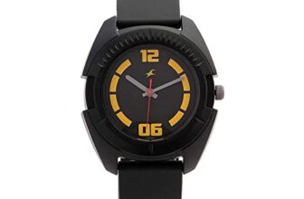 Fastrack Quartz Analog Black Dial & Silicone Band Strap Watch for Men-NS3116PP03