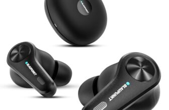 Blaupunkt Newly Launched Btw300 Wireless Platinum Hybrid Anc Moksha In Ear Earbuds With 42Db I 6 Mics Crispr Enc I Blink Pair Tech I Ambient Mode Noise Cancelling I Turbovolt Fast Charging,Matte Black