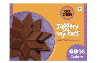 GO DESi Jaggery Kaju Katli – 100g | Made with 69% Cashews and Palm Jaggery | Gud Kaju Katli | Indian Sweets | Sweets Gift Pack