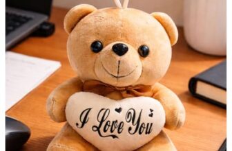 EITHEO Valentine’s Day Special Teddy Bear Soft Toy (15 cm) | Cute Stuffed Teddy for ValentineTeddy Bear Day Gift for Girls & Girlfriend | Soft Plush Romantic Gift (Brown)