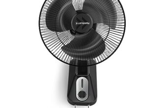 LONGWAY Speedy 12 1 Star 300 mm Energy Saving 3 Blade Wall Fan (Black, Pack of 1)
