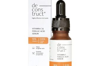 Deconstruct 10% Vitamin C Serum for Oily Skin| Clinically Tested to be Non-Irritating| Beginner-Friendly| Brightens Dull Skin, Evens Tone| No Purging| With 0.5% Ferulic Acid| For Men and Women| 10ml