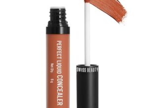 Swiss Beauty Liquid Light Weight Concealer With Full Coverage |Easily Blendable Concealer For Face Makeup With Matte Finish | Shade- Orange, 6g