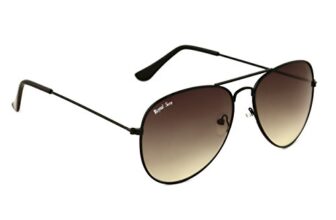 ROYAL SON UV Protected Sunglasses For Men and Women (RS006AV|58|Black Lens)