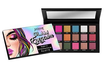 Jaquline USA Glam Eyegasm Party Eyeshadow palette | Intense Color | Water Resistant | Long-Lasting | Party Look | 18 Different Shades | Easily Blendable