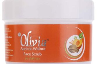 Olivia Apricot-Walnut Natural Skin Care Face Scrub 150g For Daily Use Shine & Rejuvenate – 150 g
