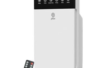 pTron EaseMate Air Purifier H1 for Home & Office, 4-Stage Filtration, HEPA 13 Filter, Activated Carbon, Removes 99.97% Pollutants, Allergens, Pet Danger, Smoke, Dust, Pollens, Long Filter Life (White)