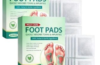 CANDY KART Foot patch (Pack of 2) Herbal And Gentle Ingredient Detox Foot Pads 20 pieces,Toxin Removal with Bamboo Vinegar and Acupoint Micro-Massage Technology,Natural Ingredients for Sleep Aid, Pain Relief,gel foot pads ,Foot patch.(20Pieces)