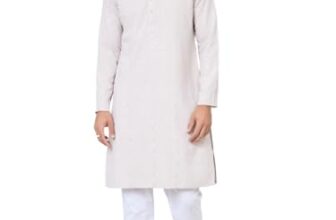 See Designs Men’s Full Sleeve Mandarin Collar Men Thistle Purple Ethnic Motifs Sequins Embroidered Straight Long Kurta – Festive Collection | – SDKT2888M