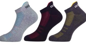Adidas Unisex Low Cut Cotton Blend Socks (Pack Of 3) (AD-0632 Lt Grey Mel/Black/Anthra Mel_Multicolor)- 3 Pairs (6N)