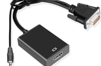 FORIDA VGA to HDMI Converter with Audio & USB Power | VGA Male to HDMI Female Adapter | Supports 1080p Full HD | Plug & Play for PC, Laptop, Desktop to HDTV, Monitor, Projector