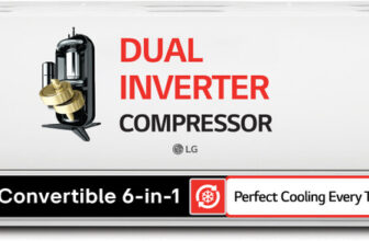 LG 2025 Model 1.5 Ton 5 Star Split AI Dual Inverter AI Convertible 6-in-1 Split with Faster Cooling and Energy Saving, 4 Way Air Swing, VIRAAT Mode and Diet Mode Plus AC AC(US-Q19ENZE3, White)