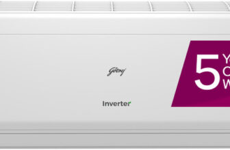 Godrej 2024 Model 1.5 Ton 5 Star Split Inverter 5-In-1 Convertible with Heavy Duty Cooling at Extreme Temperature AC(EI 18IINV5R32 WYS, White)