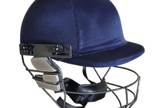 Prokick Pioneer Cricket Helmet with Adjustable Steel Grill, Navy – XL