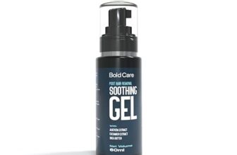 Bold Care Post Hair Removal Soothing Gel for Men | Reduces ingrown hair & razor bumps | Soothes irritated skin | Contains Aloe Vera & Shea Butter | Use after shaving & hair removal (60 ml)