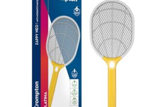 Crompton Anti-Mosquito Racquet-ZAPPY-NEO | Mosquito Bat | Mosquito Killer | Rechargeable Mosquito Racket | Long Lasting Battery | 6 Months Warranty
