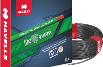 Havells Lifeguard Cable WHFFFNKL14X07 4 sq mm Wire (Black)