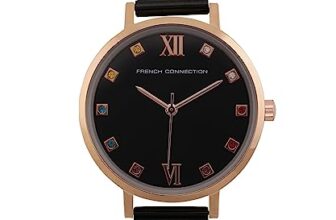 French Connection Grace Black Round Analog Watch for Women – FCN00068H