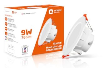 Orient Electric Eternal 9W LED Downlight | 690 Lumens | Energy Saving | Up to 4 kV Surge Protection | Suited for 3-inch Junction Box| 3000K, Warm White| Made in India | Pack of 1