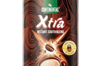 CONTINENTAL XTRA Coffe | 100g Jar | 70% Coffee – 30% Chicory Blend | Medium Roast | Strongest Instant Coffee Powder | South Indian Coffee | Chunky Granules