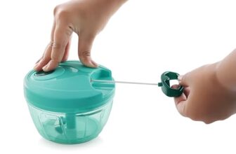Tosaa Multipurpose Plastic Vegetable Pull Chopper Cutter 402 Steel Grade Blades for Effortlessly Chopping Vegetables and Fruits for Your Kitchen (450ml)