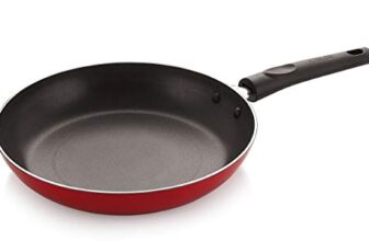 Nirlon Non Stick Coating Gas Compatible Aluminium Mini Fry Pan/Tapper Pan 20 cm [3mm_Clasic_TP20]