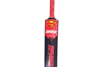Kaizen Super-Rise Cricket Bat – Size 8 Plastic Fibre Bat for Kids | Lightweight & Durable Cricket Bat for Practice & Fun Play – Black Color