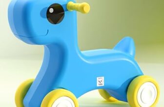 Lifelong Cuppy Horse Rideon for Kids 1+ Yrs|Sturdy, Round Edges Push Ride|Safe & Durable, Load Capacity 35kg|Indoor & Outdoor Play Toy Vehicle for Boys & Girls (LLCHR03)