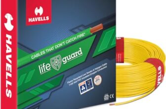 Havells Lifeguard Cable WHFFFNYL16X07 6 sq mm Wire (Yellow)