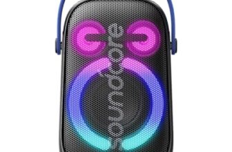 Soundcore Anker Rave Neo 2 Portable Speaker with 80W Stereo Sound,Partycast 2.0,Light Show,Ipx7 Waterproof(Floats On Water) 18H Playtime,Customizable Eq & Bass Up for Party,Backyard-Black,USB