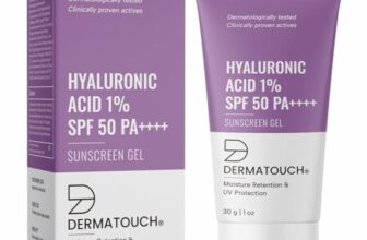 DERMATOUCH Hyaluronic Acid 1% Sunscreen | SPF 50 Pa++++ | For All Skin Types | No White Cast | 30g