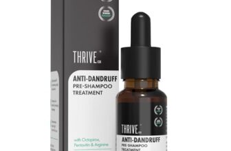 ThriveCo Anti Dandruff Hair Serum Pre-Shampoo Dandruff Treatment for Itchy, Dry & Flaky Scalp | With Octopirox, Pentavitin & Arginine | Reduces Hair Breakage & Strengthens Hair for Men & Women | 10ml