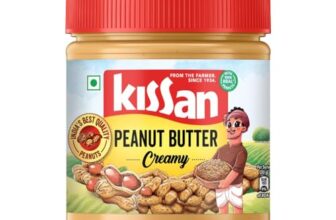 Kissan Creamy Peanut Butter | High Protein | With Perfectly Roasted Peanuts | Naturally Gluten Free|| 350 g