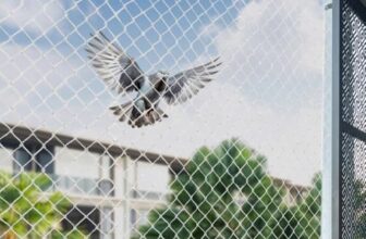 BENAVJI Bird Net for Balconies | Pigeon Net Anti Bird and Monkey Heavy Duty UV Stabilized HDPE Mesh with Installation kit White Color Size 6FTX10FT