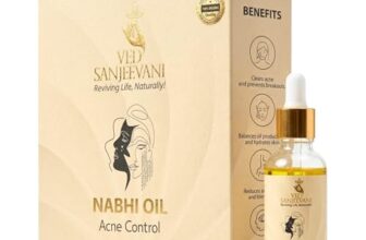 Ved Sanjeevani Acne Control Nabhi Oil | 72,000 Nadi Navel Therapy for Pimples, Breakouts & Acne Scars | Ayurvedic Belly Button Oil for Clear Skin | 30ml