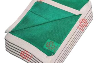 BENAVJI High Density Multipurpose Niwar Shade Net Green Sun Shade Sail Square Canopy for Balcony & Garden 75% Protection from Sun & UV Rays 10X4 FEET