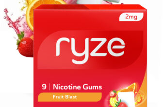 Ryze Nicotine Gum 2mg (Fruit Blast) | 9 Gums Smoking Cessations(Pack of 5)