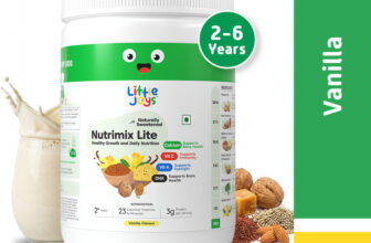 Little Joys Nutrimix Lite for Kids 2-6 years | Improves Gut Health, Vanilla Flavour(350 g)