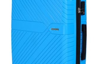 ACEPACK Dawn Large Size Lightweight Luggage – Recyclable Polypropylene, Anti-Theft Double Safety Zipper, Built-in Number Lock, 3-Year Warranty (28,Aquarius Teal)