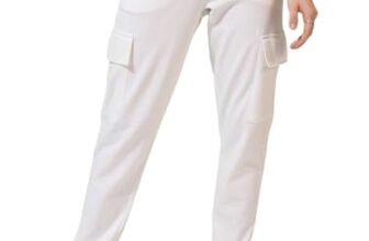 Tokyo Talkies Women White Solid Slim-Fit Cargo Track Pants