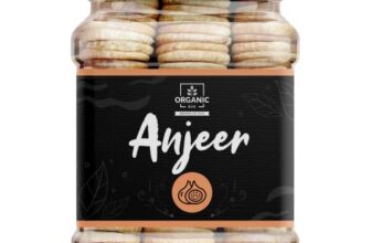 Organic Box Afghani Anjeer Figs (Jar Pack) – Afghanistan Dry Anjir (Dried Figs) Dry Fruits for Body Mass Loss, Increases Immunity, 500 Gram (Anjeer, 500 Gram) – Diwali Gift Pack