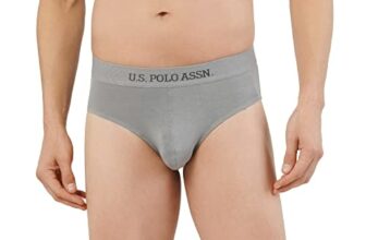 U.S. POLO ASSN. Men’s I702 Modal Stretch Luxe Comfort Briefs – Pack of 1 (I702-PL_LT.Grey_2XL)