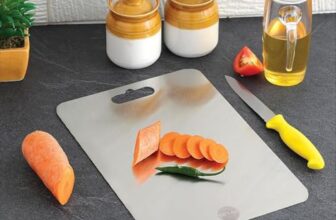 Tosaa (DP-101) Stainless Steel Chopping Board Vegetable,Fruit Cutting, Kneeding, Cake Prep, Heavy Duty Chopping-Board – 1.5MM