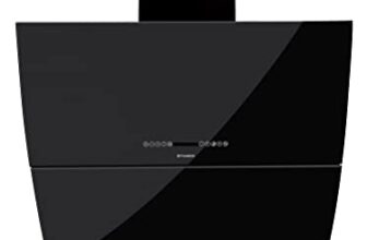 Faber 1000m3/hr Wall Mounted chimney (HOOD MIRROR PLUS BK TC LTW 90, Black), Free 1 Year Extended warranty
