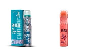Engage G1 Cologne Spray For Women, 135ml And Blush Bodylicious Deo Spray For Women, 150ml/100g Weight may vary