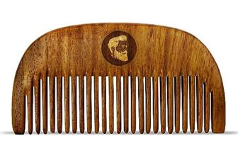 Beardo Compact Wooden Comb | Style your beard hassle-free | Pocket-size Elegant Comb for hair & Beard styling | Light Weight For Healthy & Stylish Beard