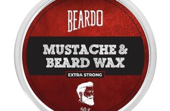 Beardo Beard and Mustache Wax, 50 gm | Beard Wax for Beard & Mustache Styling | Long Lasting Extra Strong Hold Wax for Men | Beard Hair Wax for Smooth, Shiny & Healthy Beard