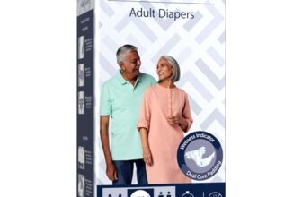 Amazon Brand – Solimo Adult Diapers Tape Style | Medium Size | 30 Count | Waist 28-45 Inch (71-114 cm) | Fast Absorption | Leak Proof | Unisex | For Men & Women